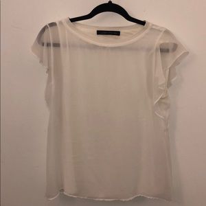 White Zara shirt